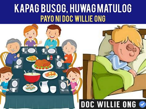 Kapag Busog, Huwag Matulog .